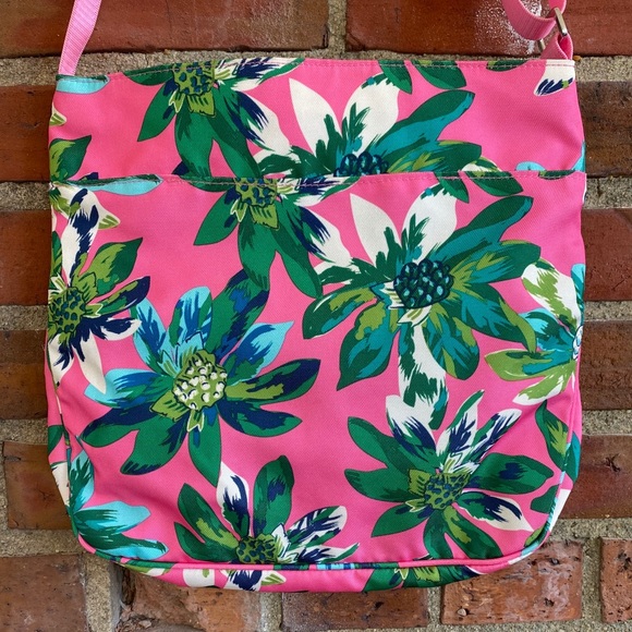 Vera Bradley Crossbody Hot Pink Floral Bag - Picture 4 of 9